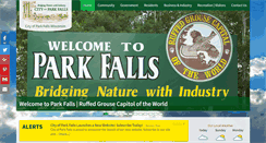 Desktop Screenshot of cityofparkfalls.com